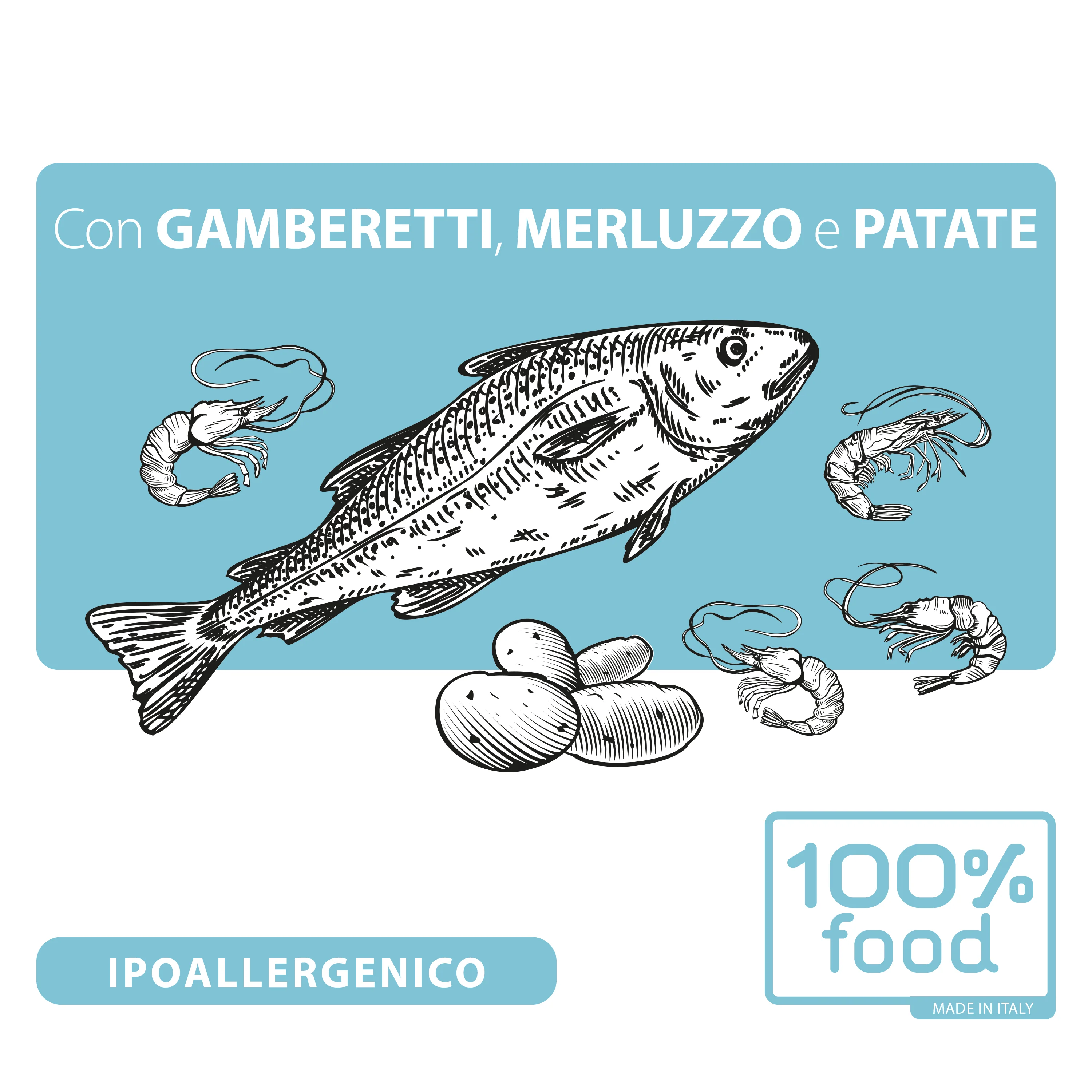 Crocchette per cani adulti Small & Medium – Merluzzo, Gamberetti e Patate – 10 kg - Image 3