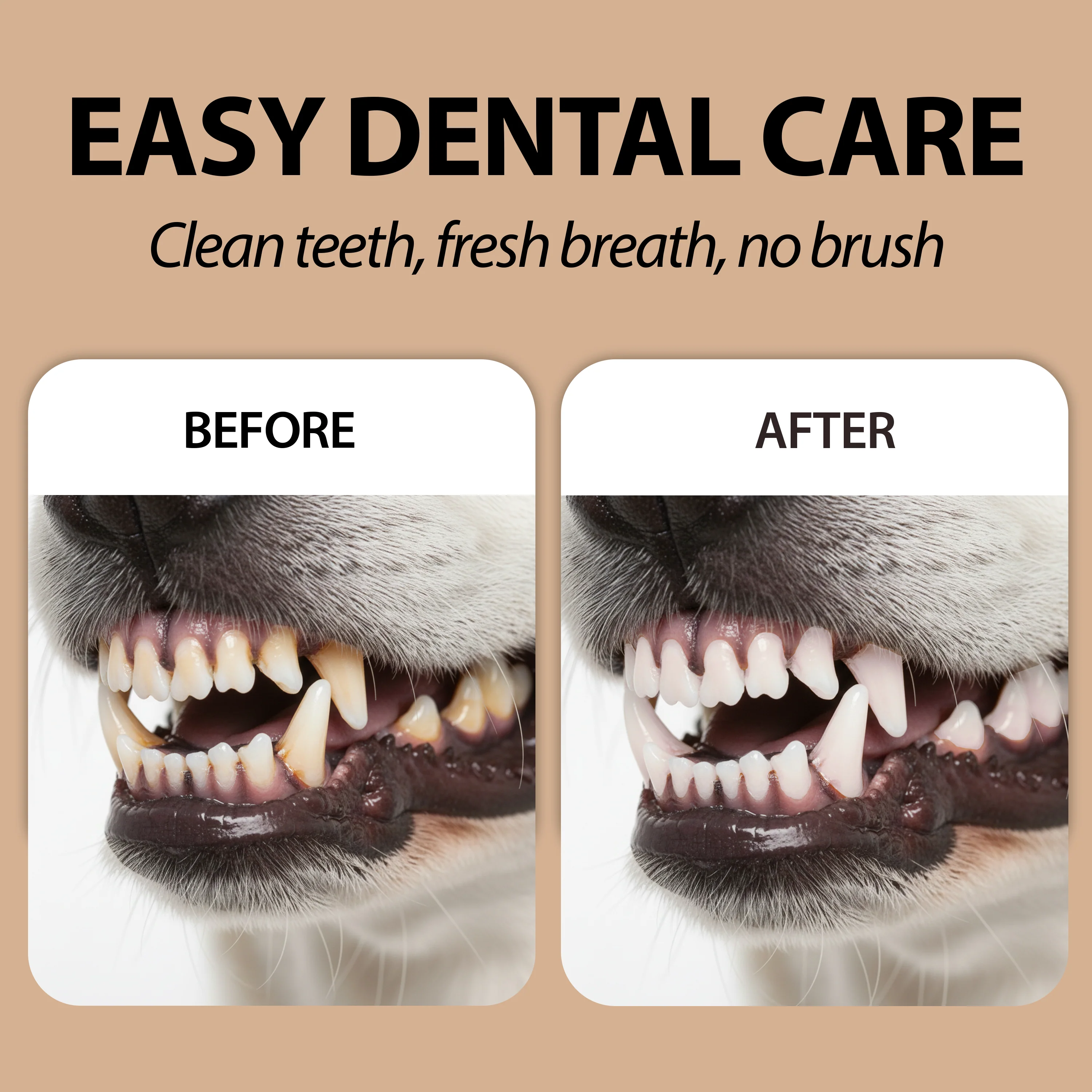 SALVIETTE MONOUSO DA DITO PER LA PULIZIA DEI DENTI DI CANI E GATTI NATURÉ (x50) - Image 5
